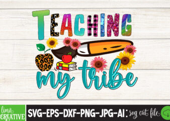 Teaching My Tribe Sublimation PNG Design,Teacher PNG, Teacher Name Frame PNG, Pencil Apple Coffee Rule Frame Name, File Design for Sublimation Or Print, digital DownloadTeachers Change The World Png Sublimation