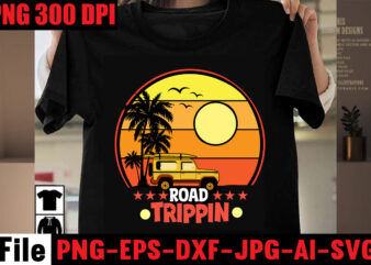 Road Trippin T-shirt Design,Make waves T-shirt Design,Aloha! Tagline Goes Here T-shirt Design,Designs bundle, summer designs for dark material, summer, tropic, funny summer design svg eps, png files for cutting machines