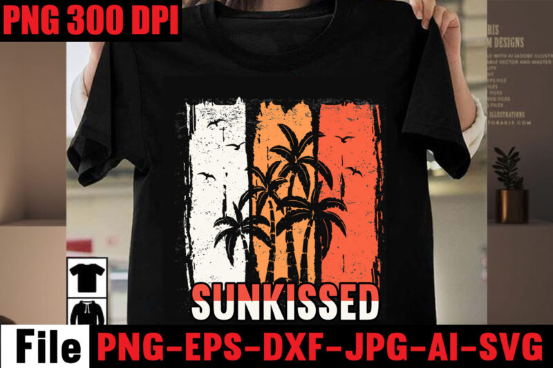 Sunkissed T-shirt Design,Make waves T-shirt Design,Aloha! Tagline Goes Here T-shirt Design,Designs bundle, summer designs for dark material, summer, tropic, funny summer design svg eps, png files for cutting machines and