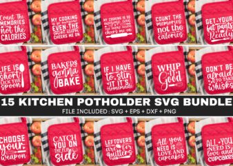 Kitchen Pot Holder SVG Bundle