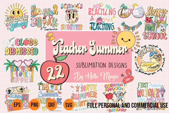 Teacher summer bundle|last day of school t shirt designs for sale Teacher summer bundle|last day of school t shirt designs for sale