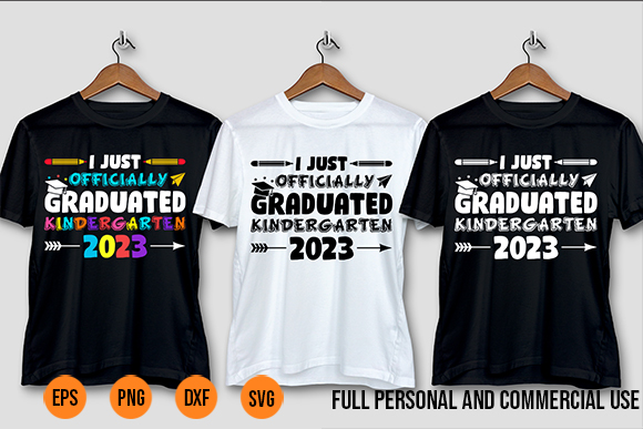 I officially graduated kindergarten graduation class of 2023 t shirt design for sale