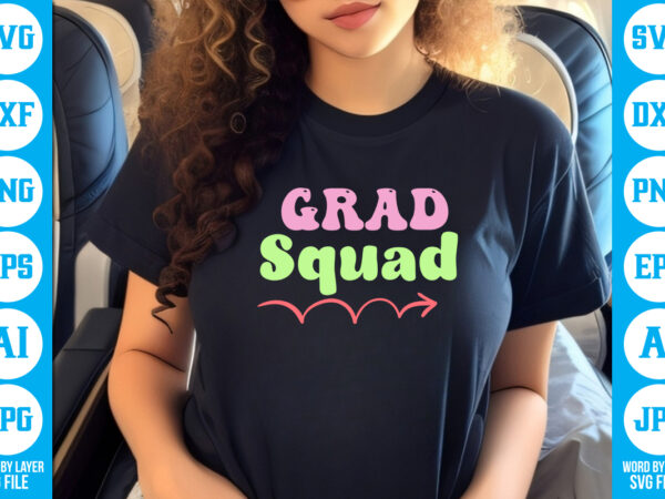Grad squad vector t-shirt