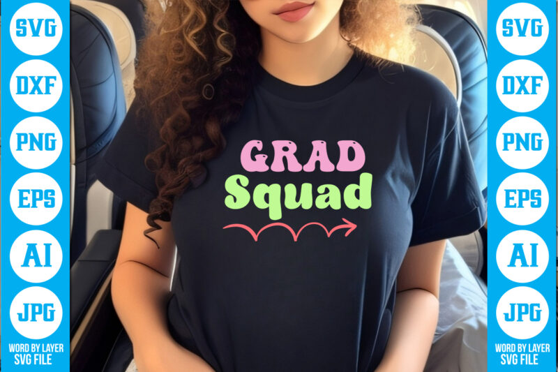 Grad Squad vector t-shirt