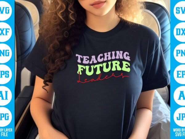 Teaching future leaders vector t-shirt