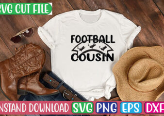 Football Cousin SVG Cut File t shirt graphic design