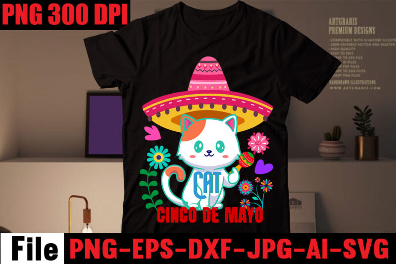 Cat Cinco de mayo T-shirt Design,Avo great day! T-shirt Design,cinco de mayo t shirt design, anime t shirt design, t shirts, shirt, t shirt for men, t shirt design, custom