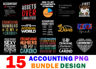 15 Accounting Shirt Designs Bundle For Commercial Use Part 2, Accounting T-shirt, Accounting png file, Accounting digital file, Accounting gift, Accounting download, Accounting design