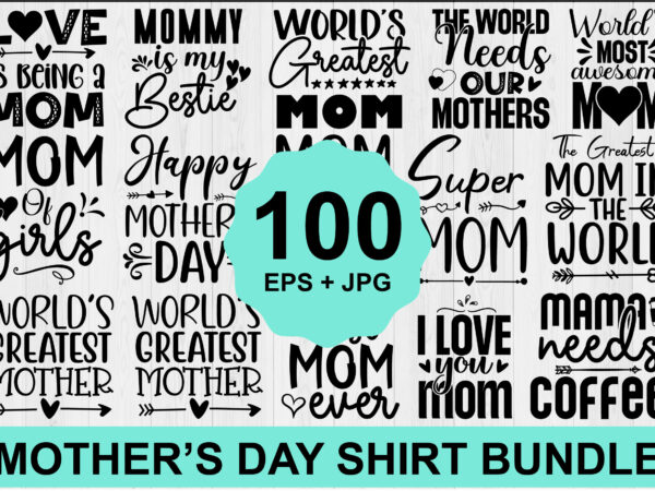 Mother’s day typography shirt design bundle for mother lover mom mommy mama handmade calligraphy vector illustration silhouette