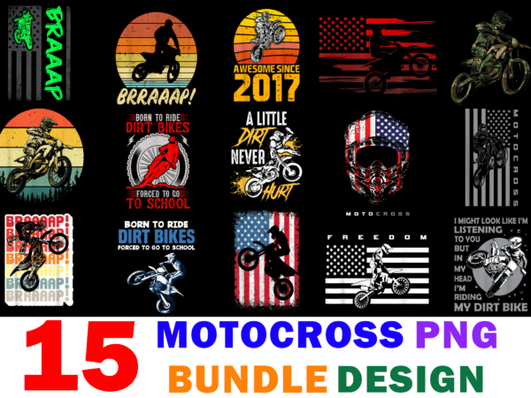 15 motocross shirt designs bundle for commercial use, motocross t-shirt, motocross png file, motocross digital file, motocross gift, motocross download, motocross design