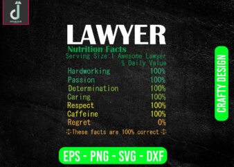 Lawyer nutrition facts svg design, lawyer svg bundle design, cut files