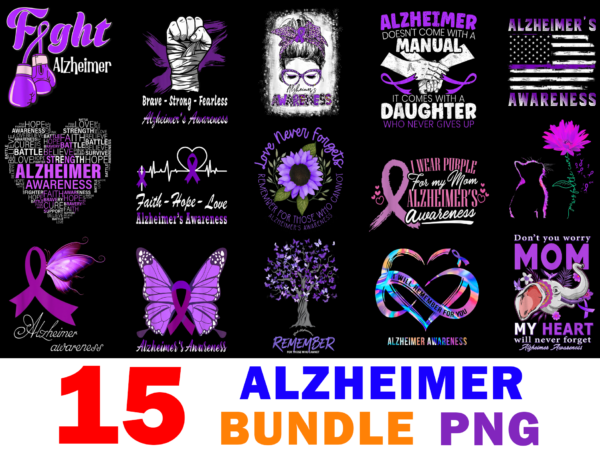 15 alzheimer’s awareness shirt designs bundle for commercial use, alzheimer’s awareness t-shirt, alzheimer’s awareness png file, alzheimer’s awareness digital file, alzheimer’s awareness gift, alzheimer’s awareness download, alzheimer’s awareness design