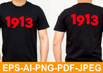 1913 t-shirt design