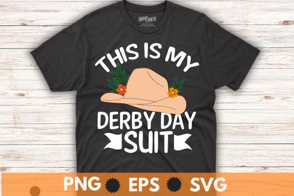 This is my derby day suit T-Shirt design vector, Vintage, Kentucky, Retro, Horse Racing, Derby T-Shirt design vector,horse, derby, racing