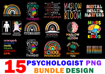 15 Psychologist Shirt Designs Bundle For Commercial Use Part 2, Psychologist T-shirt, Psychologist png file, Psychologist digital file, Psychologist gift, Psychologist download, Psychologist design