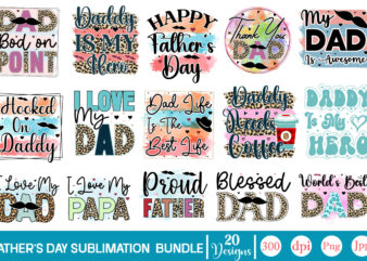 Father’s Day Sublimation Bundle, Father’s Day Bundle Sublimation Design Bundle, Dad Digital Clipart, ,Retro Dad Png Bundle, Dad Png Bundle, Dad Life Png, Fathers Day png, Gift for Dad, Best