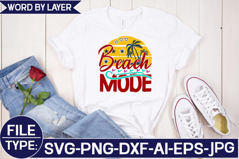 Beach Mode SVG Cut File