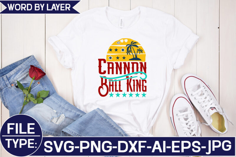 Cannon Ball King SVG Cut File