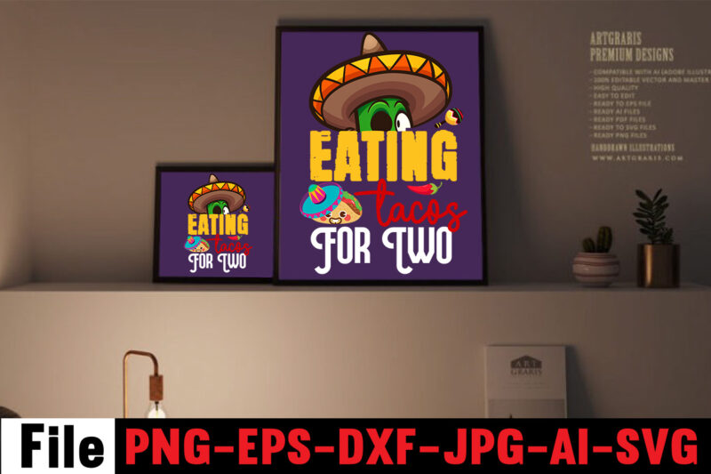 Eating tacos for two T-shirt Design,Avo great day! T-shirt Design,cinco de mayo t shirt design, anime t shirt design, t shirts, shirt, t shirt for men, t shirt design, custom