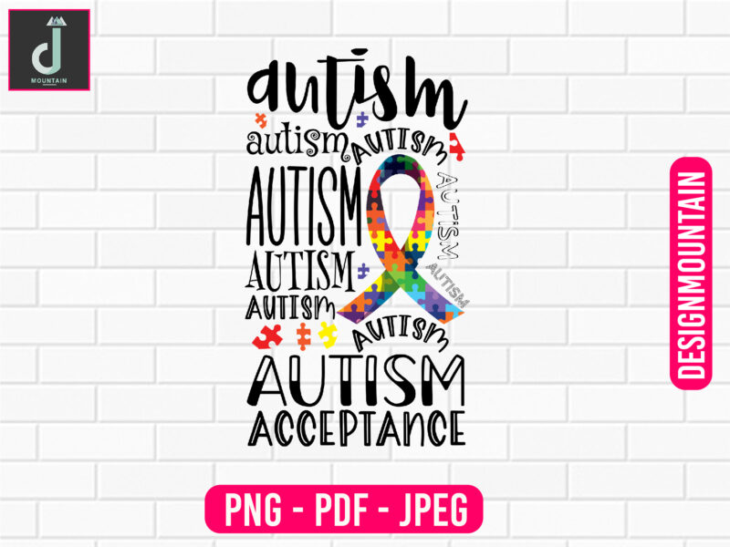 Autism Bundle design, Autism Awareness Png, Autism Png design