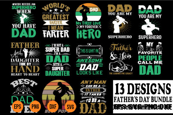13 Father's Day Bundle. - Buy t-shirt designs