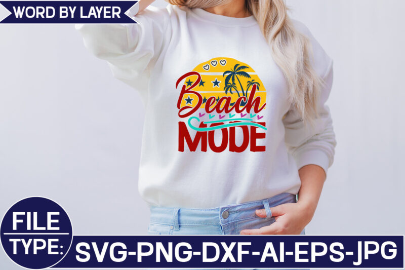Beach Mode SVG Cut File