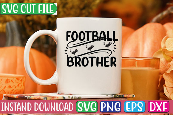Football Brother SVG Cut File