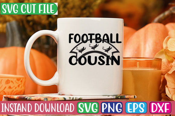 Football Cousin SVG Cut File