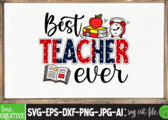 Best Teacher Ever Sublimation PNG Design,Teacher PNG, Teacher Name Frame PNG, Pencil Apple Coffee Rule Frame Name, File Design for Sublimation Or Print, digital DownloadTeachers Change The World Png Sublimation