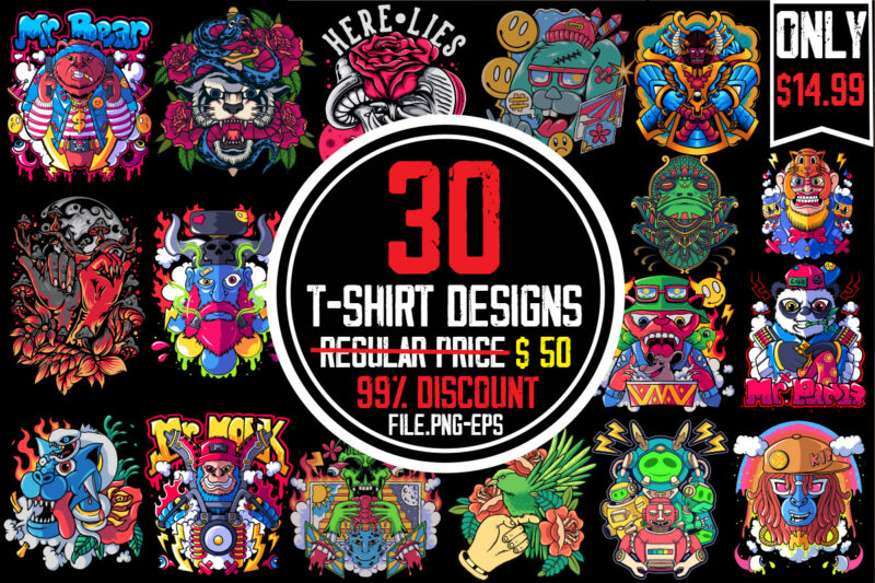 Vector T-shirt Bundle, 30 T-shirt Design,on sell Designs, Big sell Design ,vector t shirt designs, png t shirt designs, t shirt vector, shirt vector, vector t shirt design, t shirt