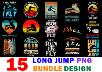 15 Long Jump Shirt Designs Bundle For Commercial Use, Long Jump T-shirt, Long Jump png file, Long Jump digital file, Long Jump gift, Long Jump download, Long Jump design