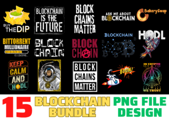 15 Blockchain Shirt Designs Bundle For Commercial Use, Blockchain T-shirt, Blockchain png file, Blockchain digital file, Blockchain gift, Blockchain download, Blockchain design