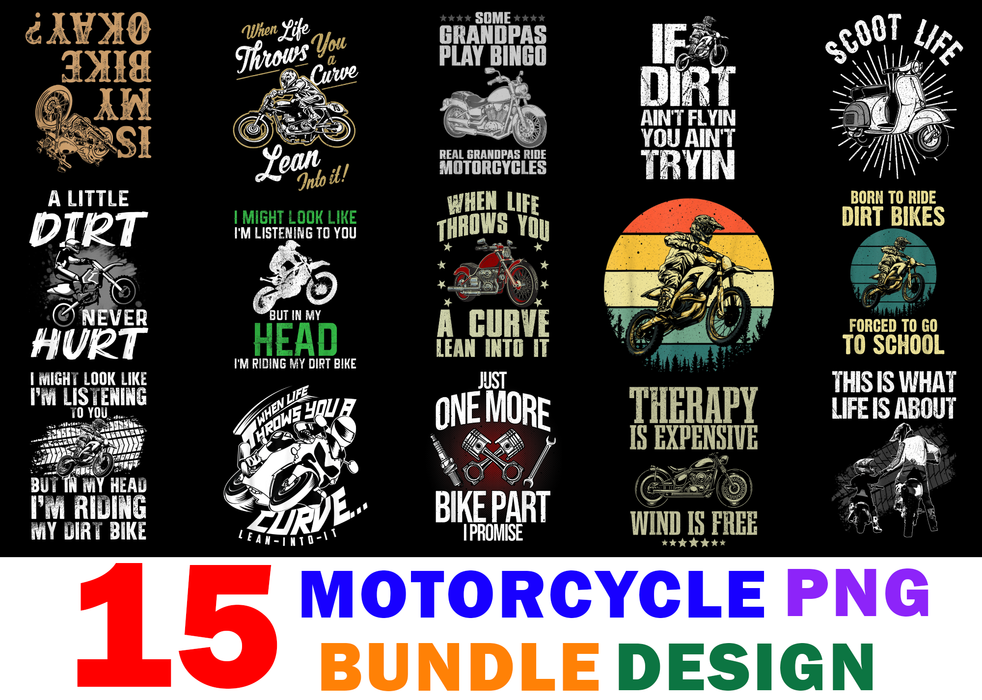 Designs PNG de motorcycle para Camisetas e Merch