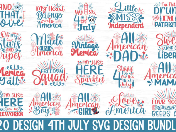 4th of july svg bundle, svg,dxf,png,eps