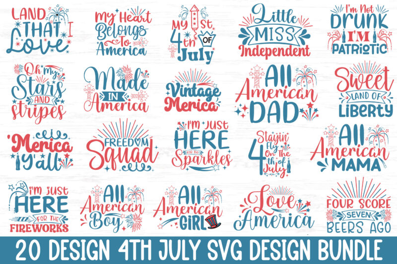 4th of July svg bundle, SVG,DXF,PNG,EPS