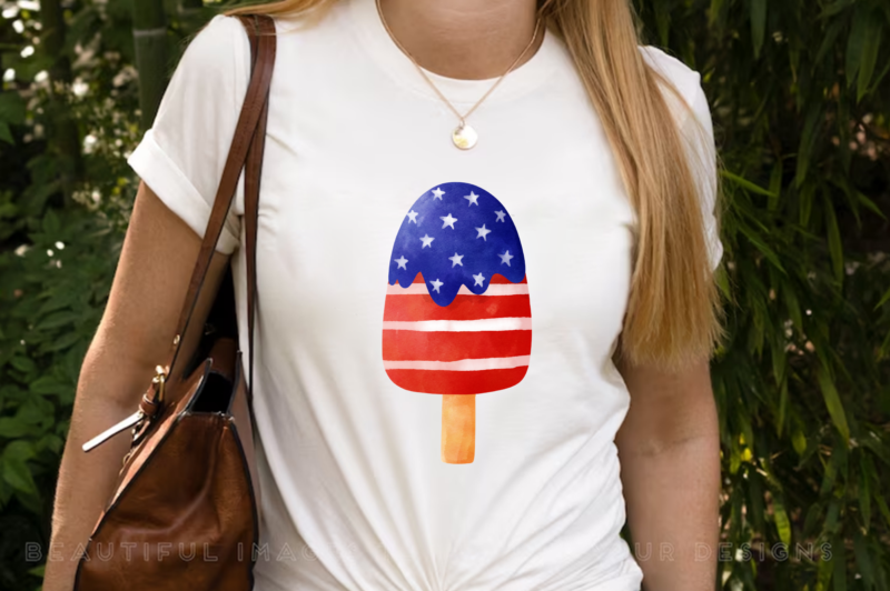 4th of july ice cream Sublimation Bundle