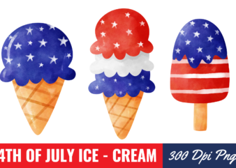 4th of july ice cream Sublimation Bundle