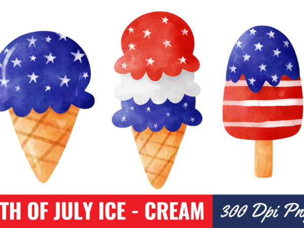4th of july ice cream sublimation bundle