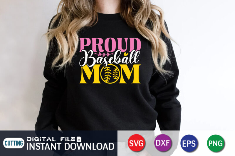 Proud Baseball Mom Shirt, Baseball Mom SVG, Baseball Svg, 3 up 3 down cut file, Baseball DXF, Baseball mom shirt design, Baseball heart SVG, heart dxf