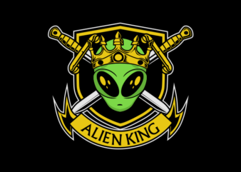 ALIEN KING BADGE