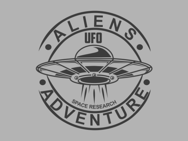 Alien adventure t shirt vector