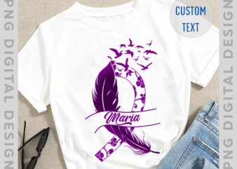 Alzheimer_s Awareness PNG File For Shirt, Alzheimer_s Desease Awarness Month Design, Purple Ribbon, Instant Download HH