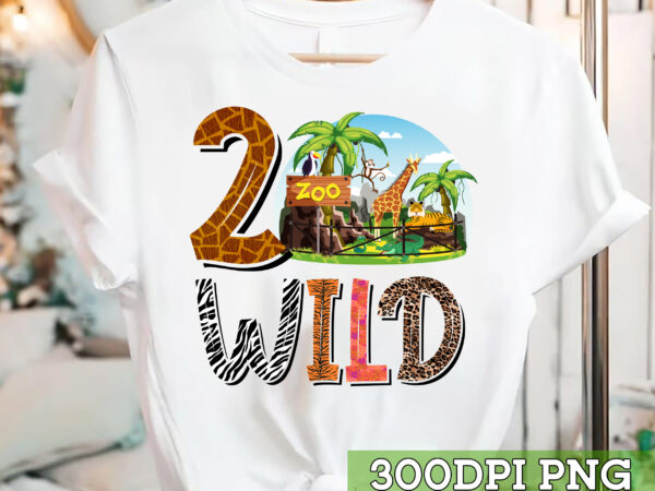 Animal print two wild shirt , two wild shirt , zoo birthday shirt , wild theme birthday tc t shirt vector