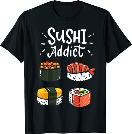 15 Sushi shirt Designs Bundle For Commercial Use, Sushi T-shirt, Sushi png file, Sushi digital file, Sushi gift, Sushi download, Sushi design