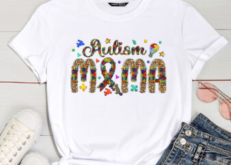 Autism Awareness Mama Proud Autism Mama Teacher Autism Acceptance PC t shirt vector