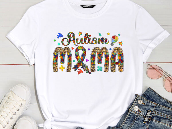 Autism awareness mama proud autism mama teacher autism acceptance pc t shirt vector