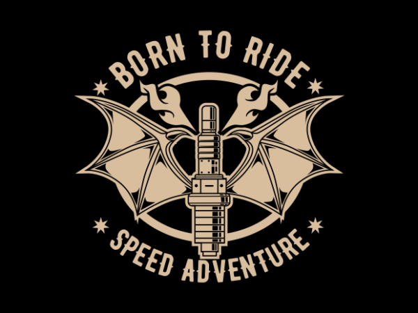 Biker badge wing 2 t shirt template