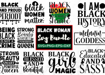 BLACK GIRL SVG BUNDLE t shirt template