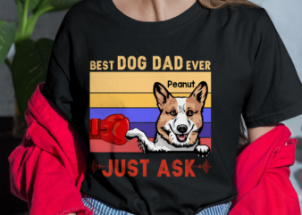 Best Dog Dad Ever T-shirt, Dog Dad Shirt, Boxer Lover, Personalized Dog Boxer Shirt, Gift For Dog Dad Papa TH