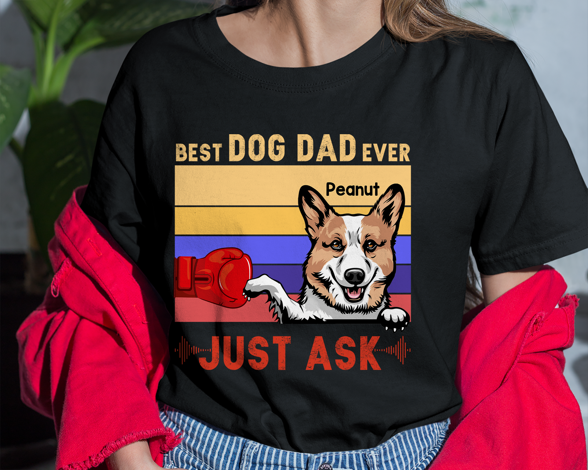 Personalized dog dad online shirt